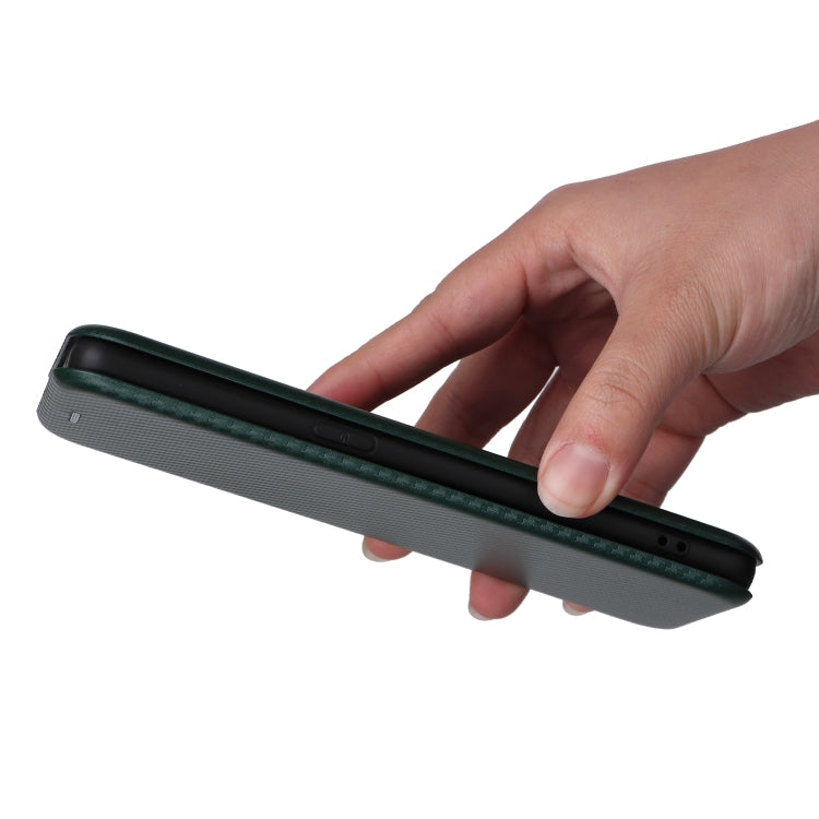 For OPPO Reno9 / Reno9 Pro 5G Carbon Fiber Texture Flip Leather Phone Case