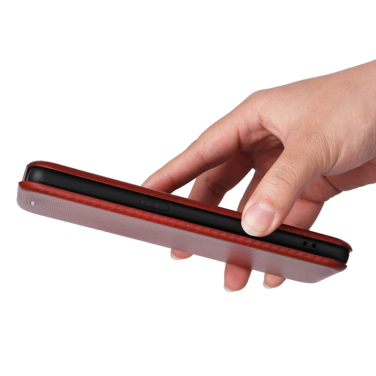 For OPPO Reno9 / Reno9 Pro 5G Carbon Fiber Texture Flip Leather Phone Case