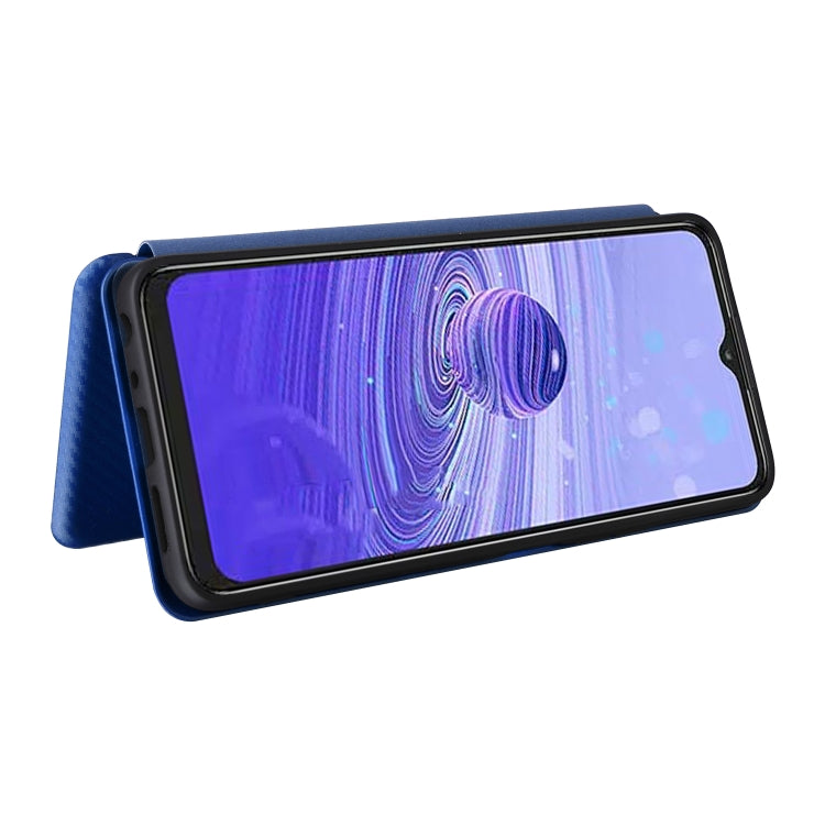 For TCL 40SE Carbon Fiber Texture Flip Leather Phone Case