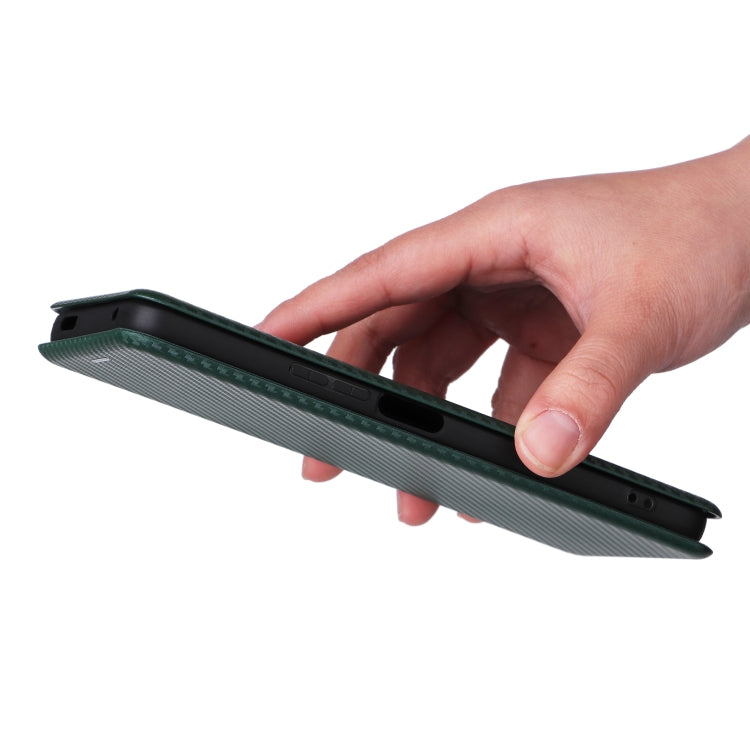 For TCL 40SE Carbon Fiber Texture Flip Leather Phone Case