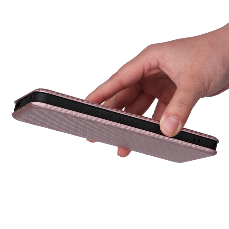 For TCL 405 Carbon Fiber Texture Flip Leather Phone Case