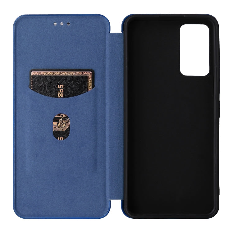 For TCL 405 Carbon Fiber Texture Flip Leather Phone Case