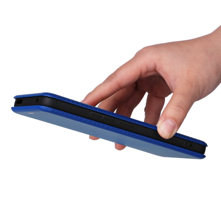 For TCL 405 Carbon Fiber Texture Flip Leather Phone Case