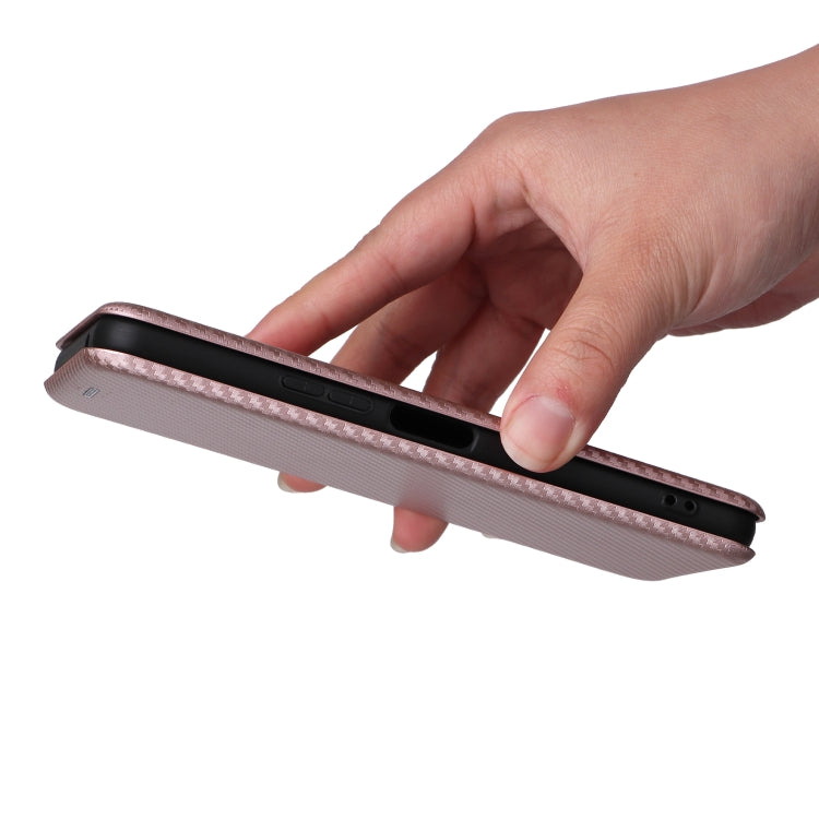 For Fujitsu Arrows N F-51C Carbon Fiber Texture Flip Leather Phone Case