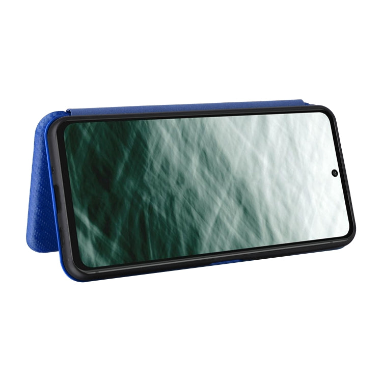 For Fujitsu Arrows N F-51C Carbon Fiber Texture Flip Leather Phone Case