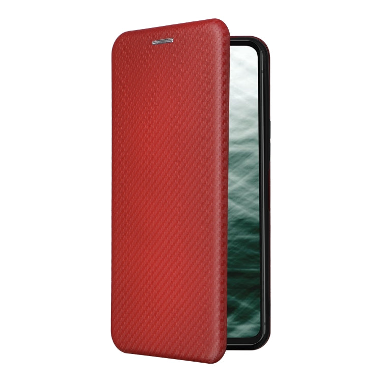 For Fujitsu Arrows N F-51C Carbon Fiber Texture Flip Leather Phone Case