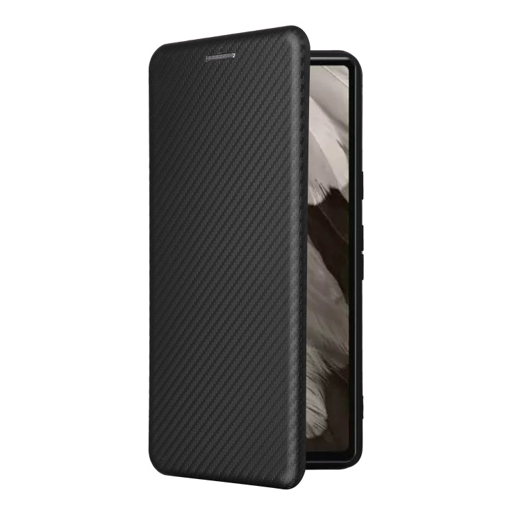 For Google Pixel 7a Carbon Fiber Texture Flip Leather Phone Case