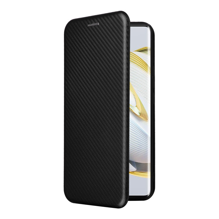 For Huawei nova 10 Carbon Fiber Texture Flip Leather Phone Case
