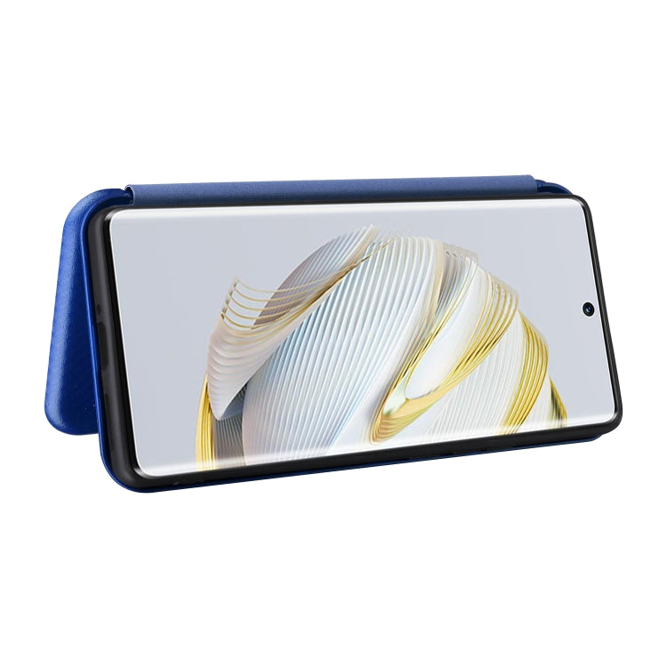 For Huawei nova 10 Carbon Fiber Texture Flip Leather Phone Case