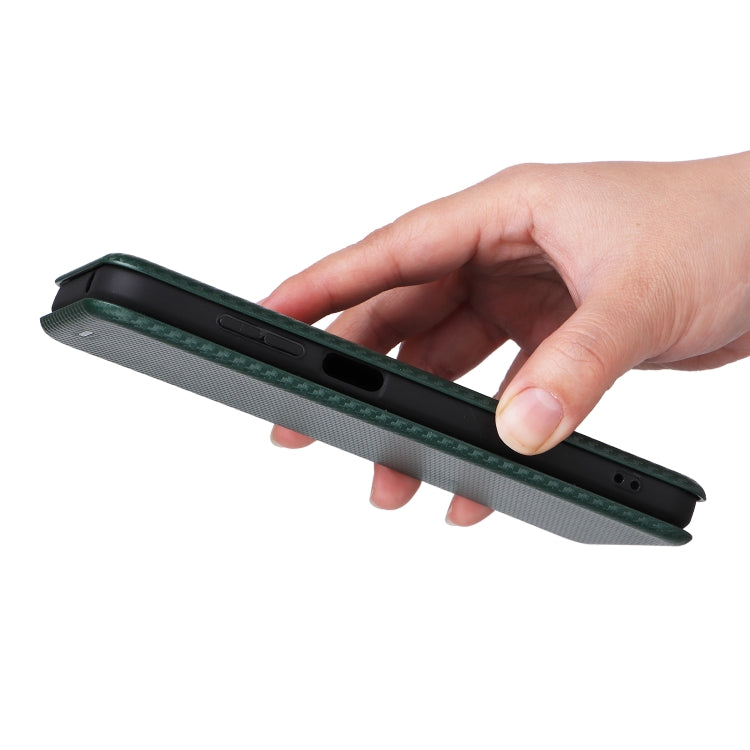 For Ulefone Note 14 Carbon Fiber Texture Flip Leather Phone Case