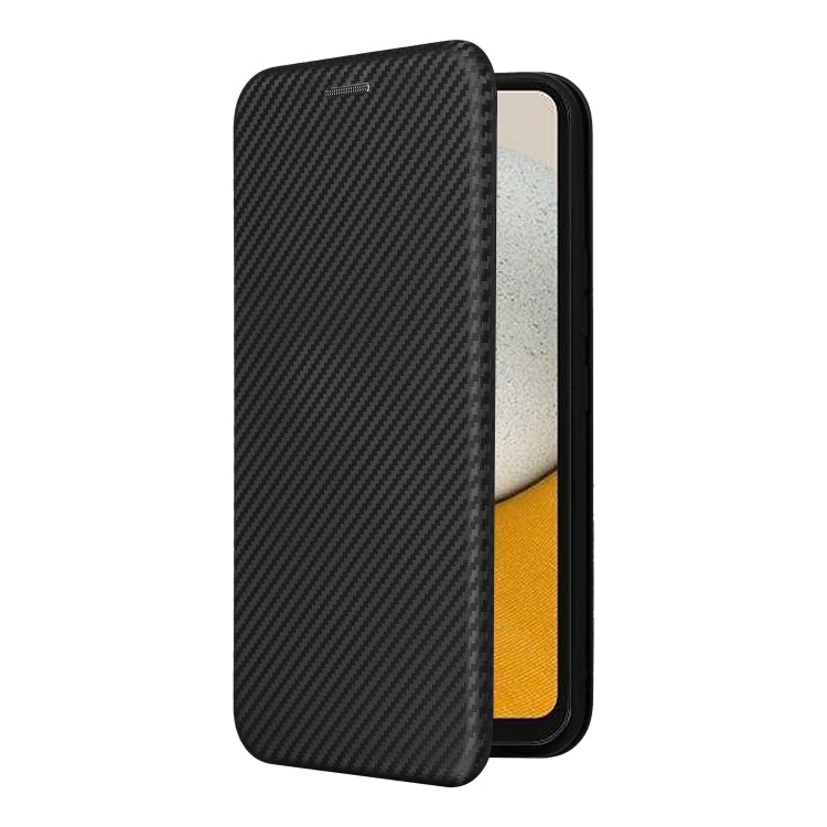 For Samsung Galaxy A34 5G Carbon Fiber Texture Flip Leather Phone Case