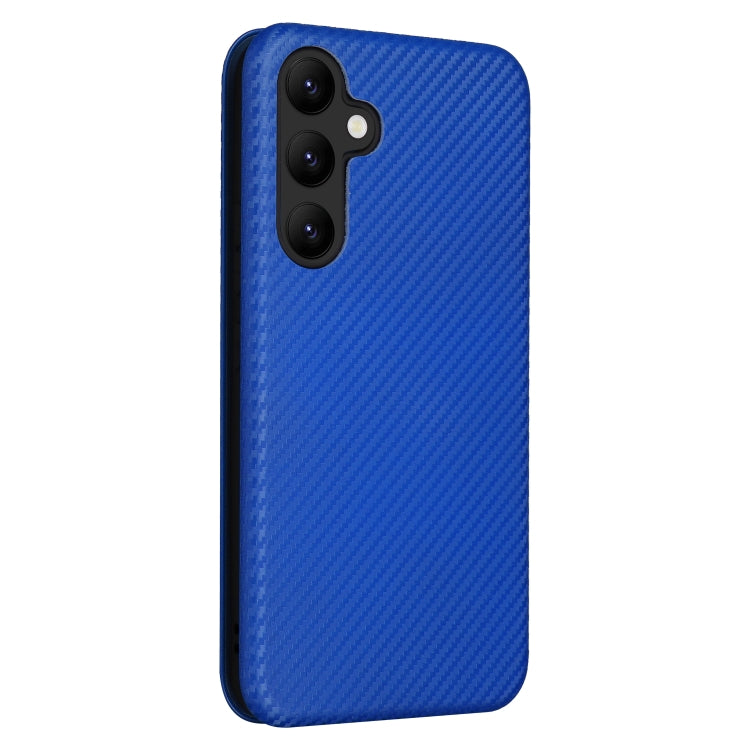 For Samsung Galaxy A34 5G Carbon Fiber Texture Flip Leather Phone Case