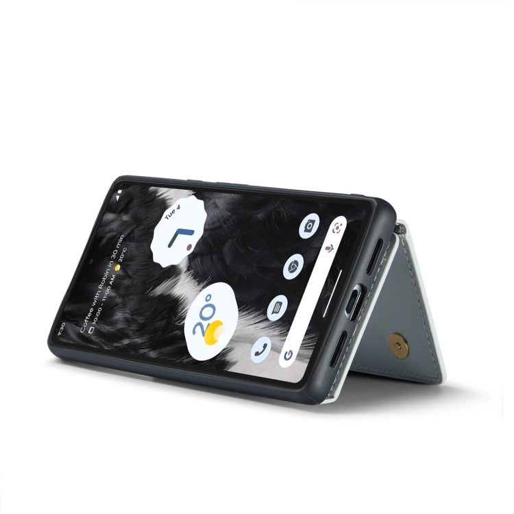 For Google Pixel 7 DG.MING M3 Series Glitter Powder Card Bag Leather Case