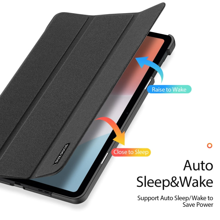 For OPPO Pad Air DUX DUCIS Domo Series Magnetic PU Tablet Case(Black)