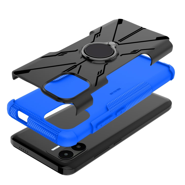 For Xiaomi Redmi A1 4G Armor Bear Shockproof PC + TPU Phone Case with Ring