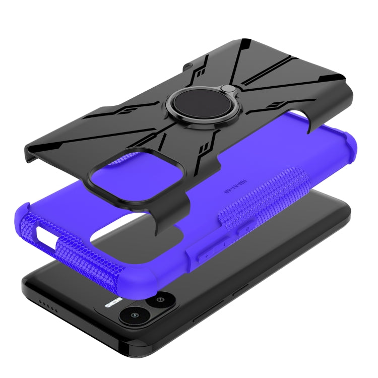 For Xiaomi Redmi A1 4G Armor Bear Shockproof PC + TPU Phone Case with Ring