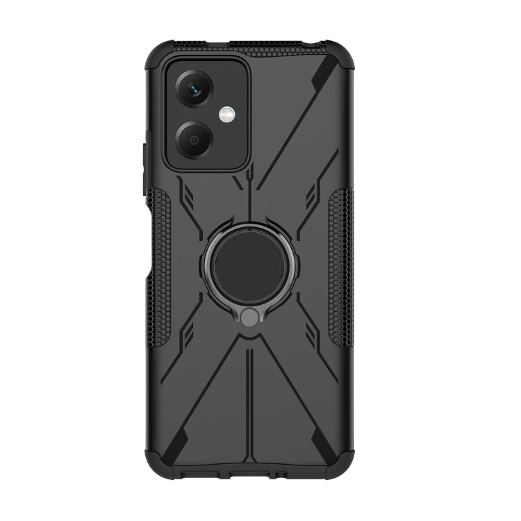 For Xiaomi Redmi Note 12 5G Armor Bear Shockproof PC + TPU Phone Case with Ring