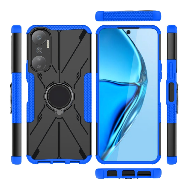 For Infinix Hot 20 4G Armor Bear Shockproof PC + TPU Phone Case with Ring