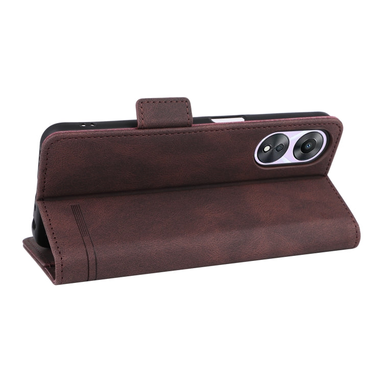 For OPPO A58 5G Magnetic Clasp Leather Phone Case