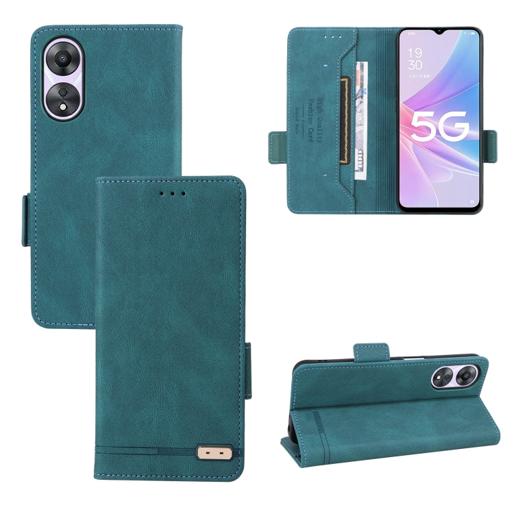 For OPPO A58 5G Magnetic Clasp Leather Phone Case