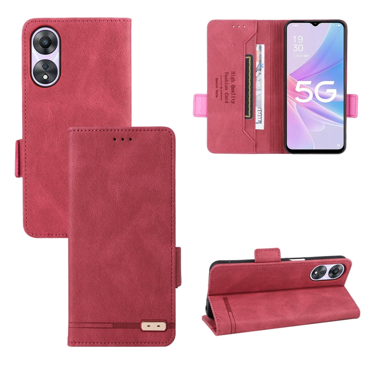 For OPPO A58 5G Magnetic Clasp Leather Phone Case