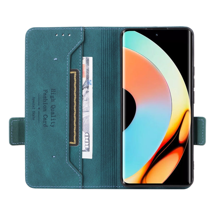 For Realme 10 Pro+ Magnetic Clasp Leather Phone Case