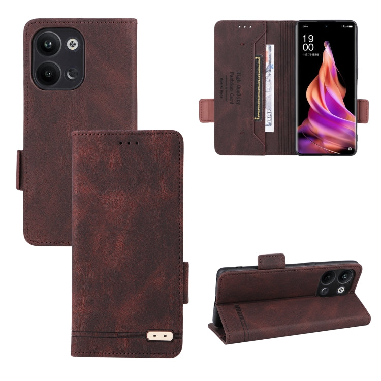 For OPPO Reno9 / Reno9 Pro 5G Magnetic Clasp Leather Phone Case