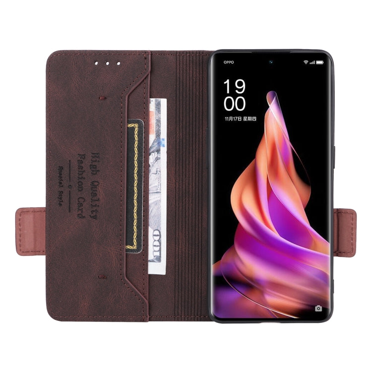 For OPPO Reno9 / Reno9 Pro 5G Magnetic Clasp Leather Phone Case