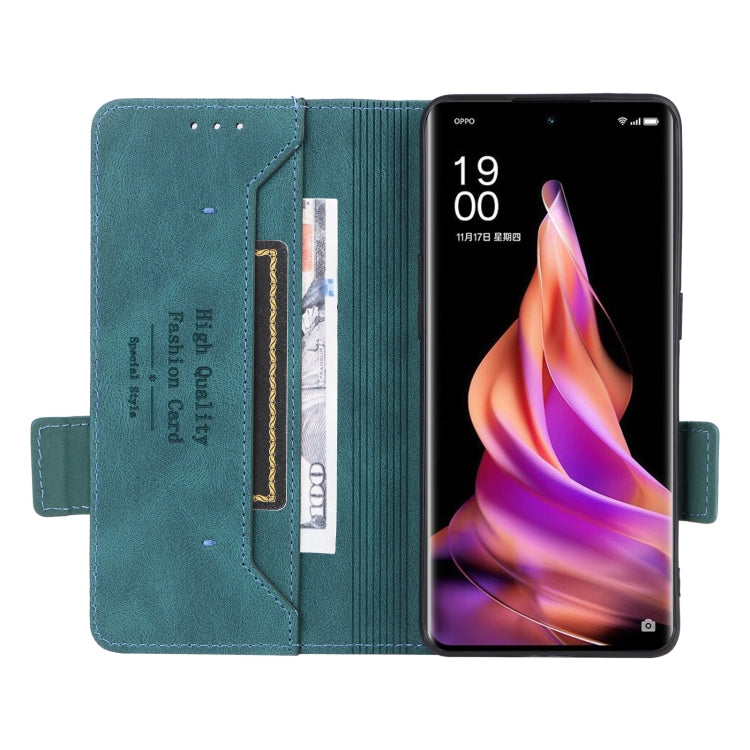 For OPPO Reno9 / Reno9 Pro 5G Magnetic Clasp Leather Phone Case