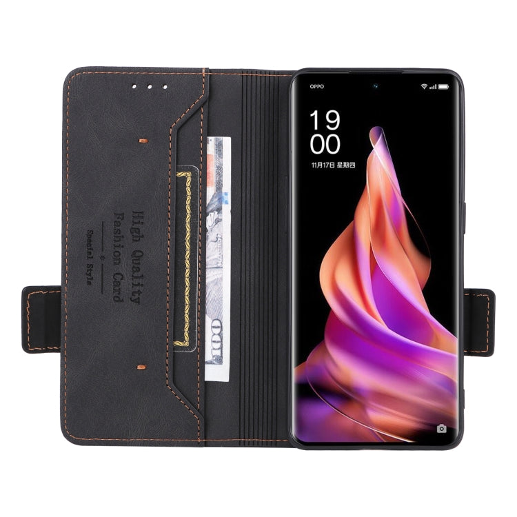 For OPPO Reno9 / Reno9 Pro 5G Magnetic Clasp Leather Phone Case