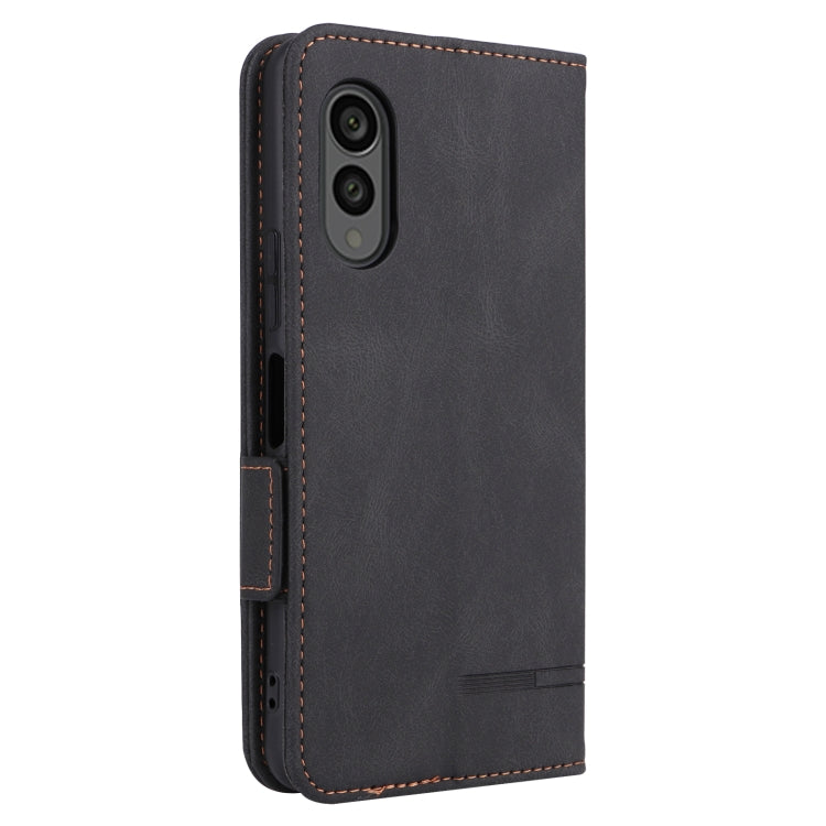 For Fujitsu Arrows N F-51C Magnetic Clasp Leather Phone Case