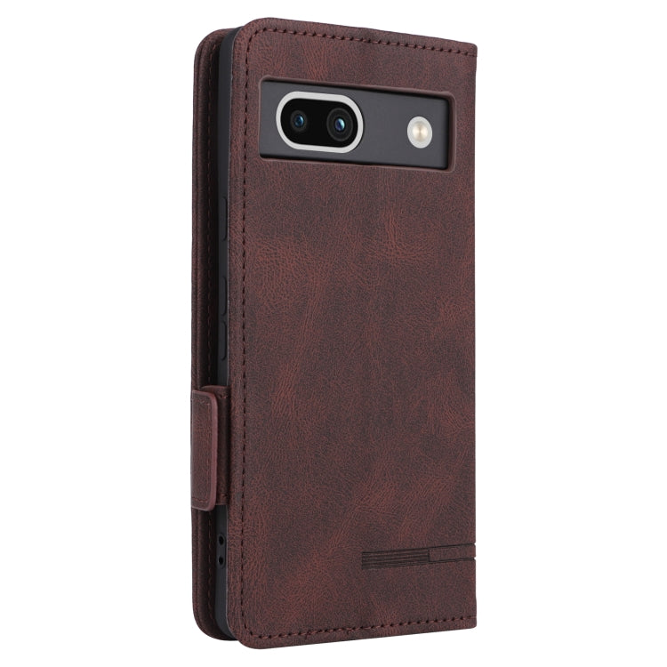 For Google Pixel 7a Magnetic Clasp Leather Phone Case