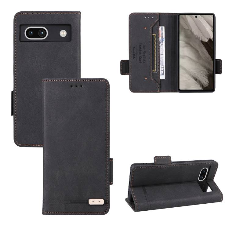 For Google Pixel 7a Magnetic Clasp Leather Phone Case