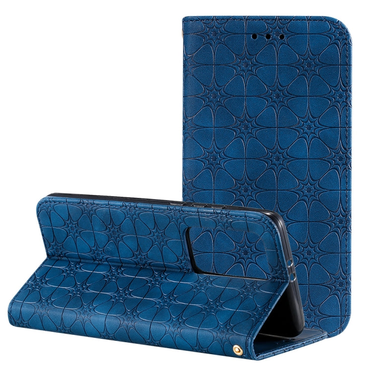 For Huawei P40 Pro+ Lucky Flowers Embossing Pattern Magnetic Horizontal Flip Leather Case with Holder & Card Slots
