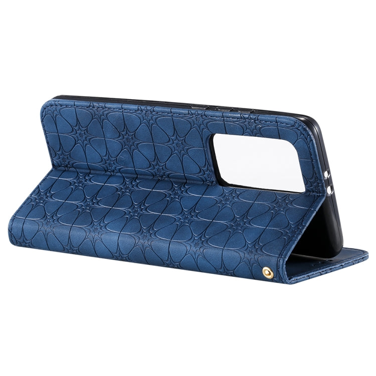 For Huawei P40 Pro+ Lucky Flowers Embossing Pattern Magnetic Horizontal Flip Leather Case with Holder & Card Slots