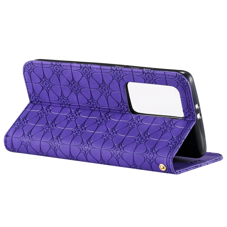 For Huawei P40 Pro+ Lucky Flowers Embossing Pattern Magnetic Horizontal Flip Leather Case with Holder & Card Slots