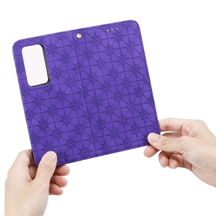 For Huawei P40 Pro+ Lucky Flowers Embossing Pattern Magnetic Horizontal Flip Leather Case with Holder & Card Slots