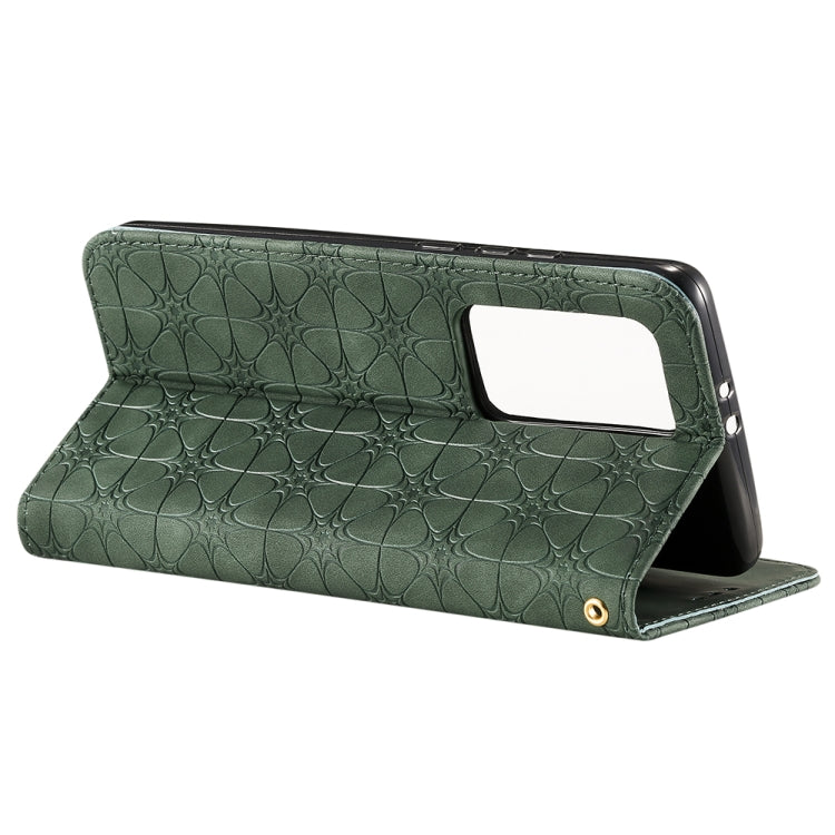 For Huawei P40 Pro+ Lucky Flowers Embossing Pattern Magnetic Horizontal Flip Leather Case with Holder & Card Slots