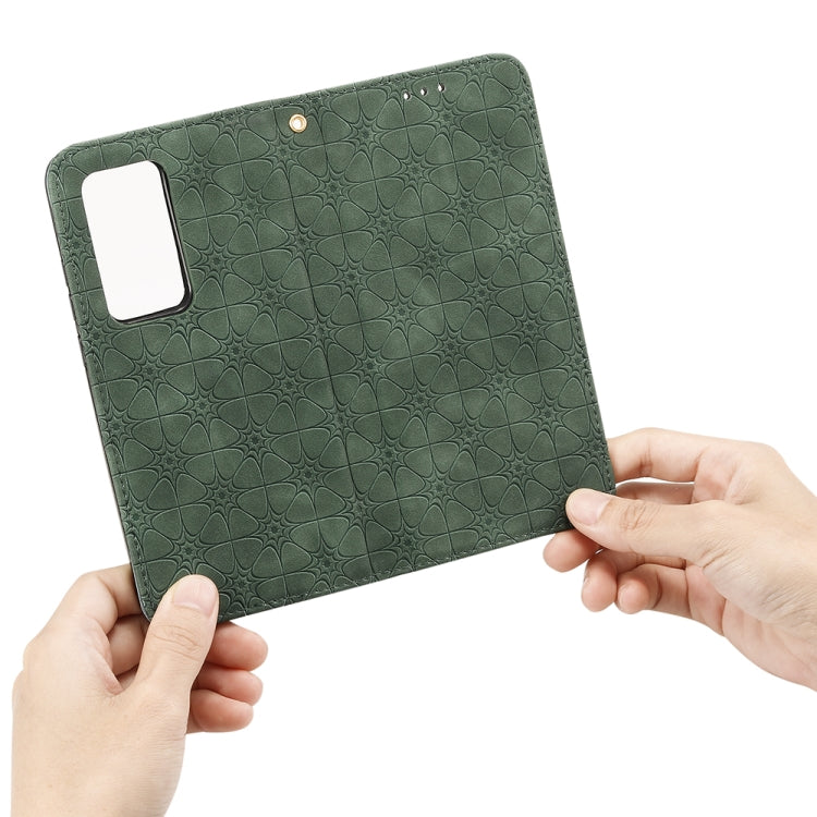 For Huawei P40 Pro+ Lucky Flowers Embossing Pattern Magnetic Horizontal Flip Leather Case with Holder & Card Slots