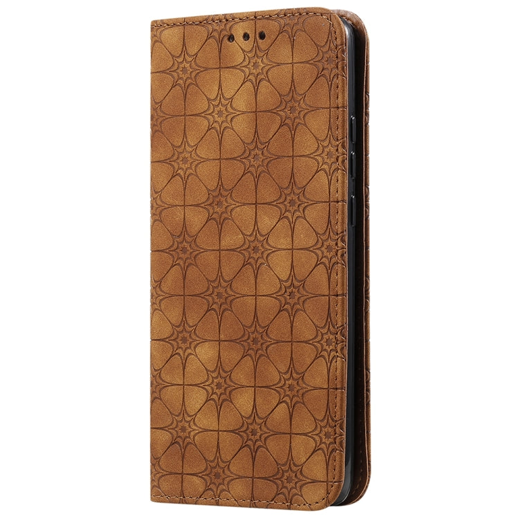 For Huawei P40 Pro+ Lucky Flowers Embossing Pattern Magnetic Horizontal Flip Leather Case with Holder & Card Slots