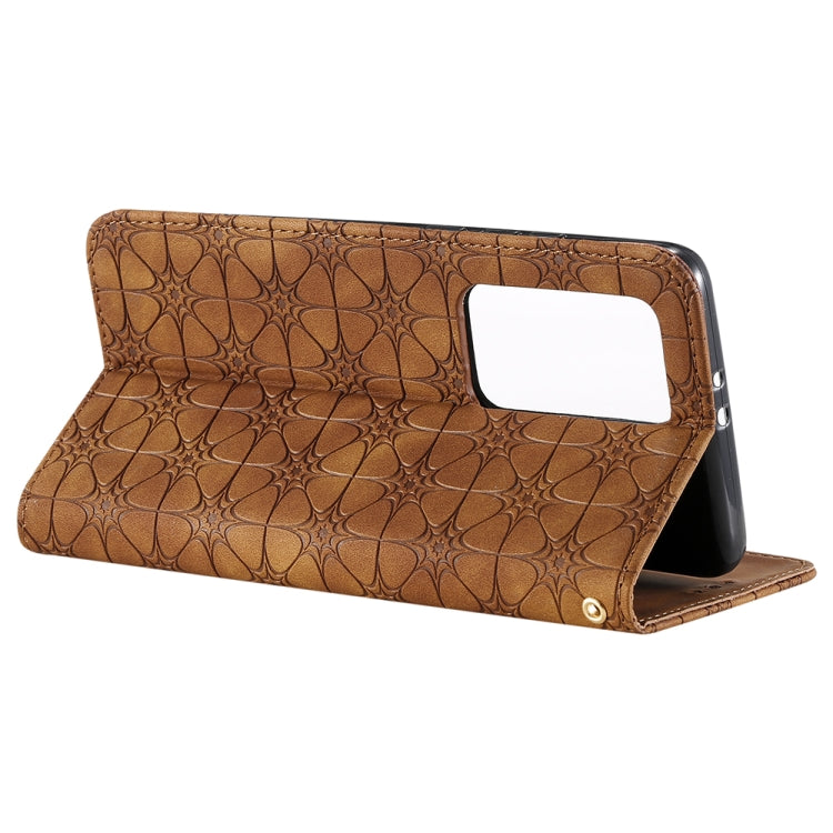 For Huawei P40 Pro+ Lucky Flowers Embossing Pattern Magnetic Horizontal Flip Leather Case with Holder & Card Slots