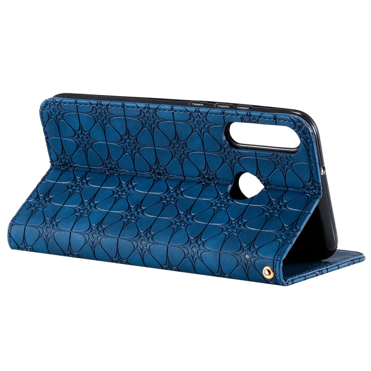 For Huawei P40 lite E / Y7p 2020 Lucky Flowers Embossing Pattern Magnetic Horizontal Flip Leather Case with Holder & Card Slots