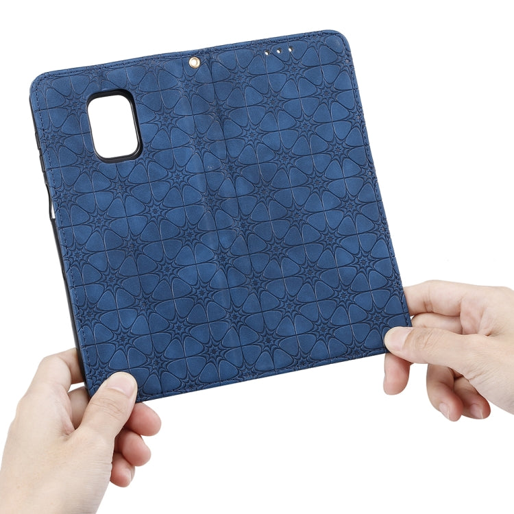 For Xiaomi Redmi Note 9 Pro Lucky Flowers Embossing Pattern Magnetic Horizontal Flip Leather Case with Holder & Card Slots