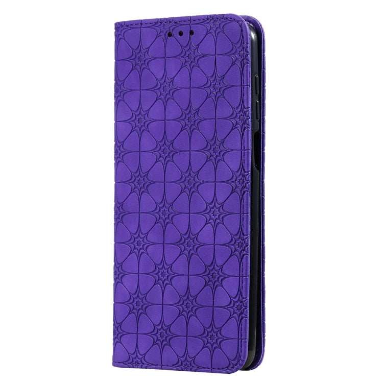 For Xiaomi Redmi Note 9 Pro Lucky Flowers Embossing Pattern Magnetic Horizontal Flip Leather Case with Holder & Card Slots