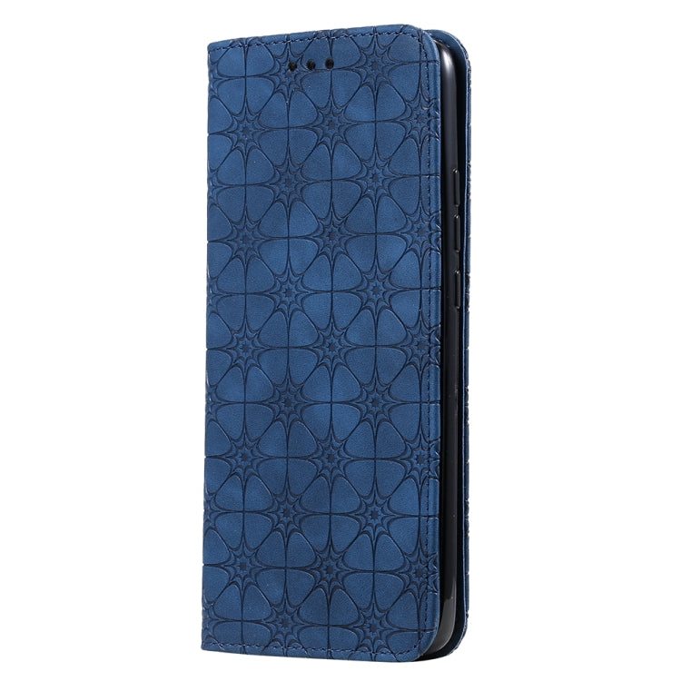 For Xiaomi Redmi K30 Pro Lucky Flowers Embossing Pattern Magnetic Horizontal Flip Leather Case with Holder & Card Slots