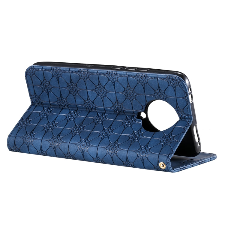 For Xiaomi Redmi K30 Pro Lucky Flowers Embossing Pattern Magnetic Horizontal Flip Leather Case with Holder & Card Slots