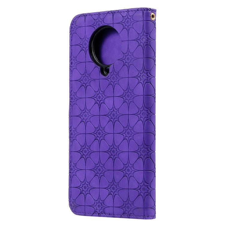 For Xiaomi Redmi K30 Pro Lucky Flowers Embossing Pattern Magnetic Horizontal Flip Leather Case with Holder & Card Slots