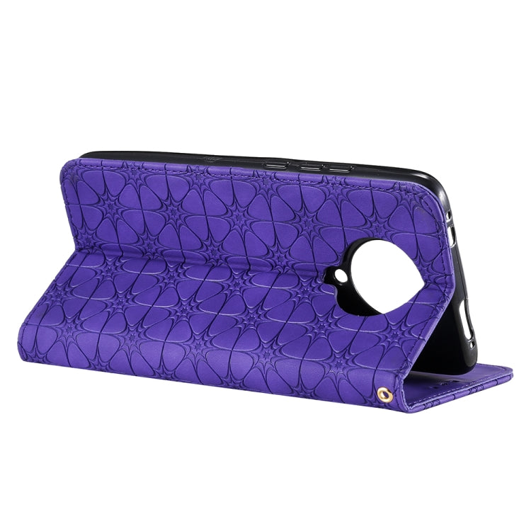 For Xiaomi Redmi K30 Pro Lucky Flowers Embossing Pattern Magnetic Horizontal Flip Leather Case with Holder & Card Slots