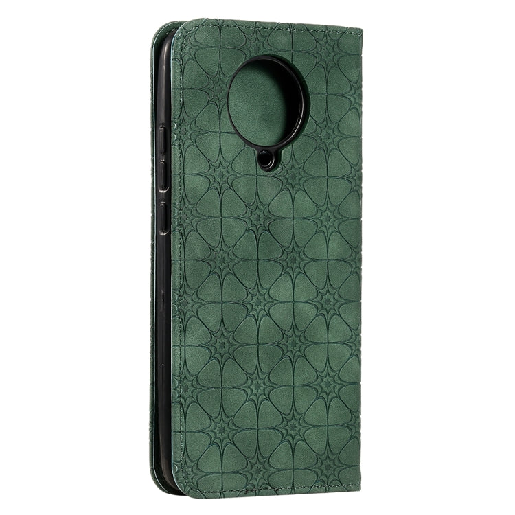 For Xiaomi Redmi K30 Pro Lucky Flowers Embossing Pattern Magnetic Horizontal Flip Leather Case with Holder & Card Slots