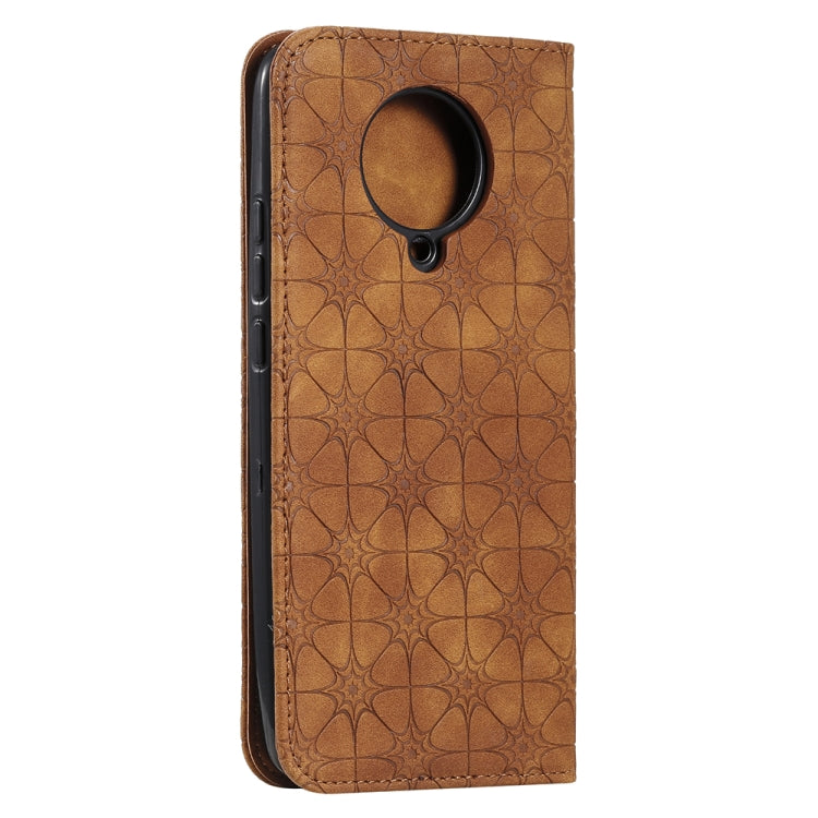 For Xiaomi Redmi K30 Pro Lucky Flowers Embossing Pattern Magnetic Horizontal Flip Leather Case with Holder & Card Slots